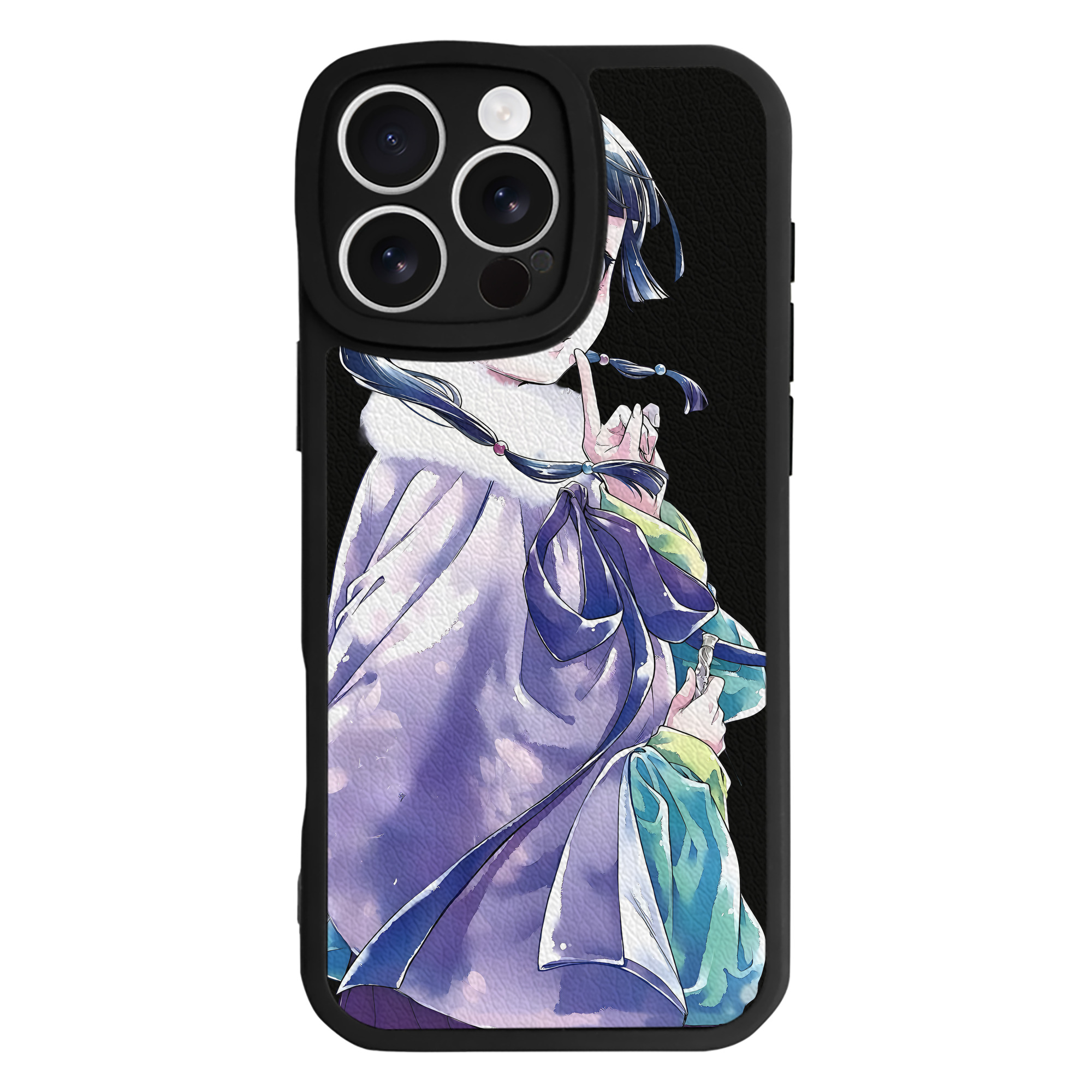（画像用） 薬屋のひとりごと The Apothecary Diaries 【iPhone 16シリーズ対応】シリコンスマホケース（レザー調） 材質：シリコン
